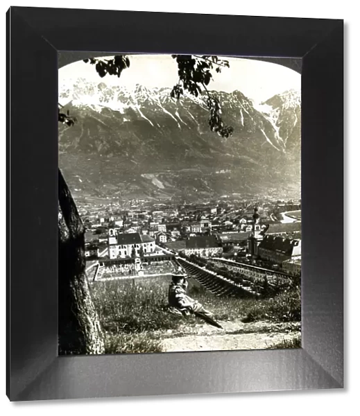 Innsbruck and the Bavarian Alps, Tyrol, Austria. Artist: Underwood & Underwood
