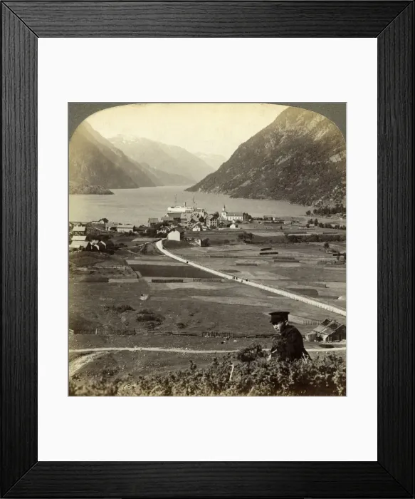 Framed Print : Odda, Hardangerfjord, Norway. Artist: Underwood & Underwood Framed Print : Odda, Hardangerfjord, Norway. Artist: Underwood & Underwood