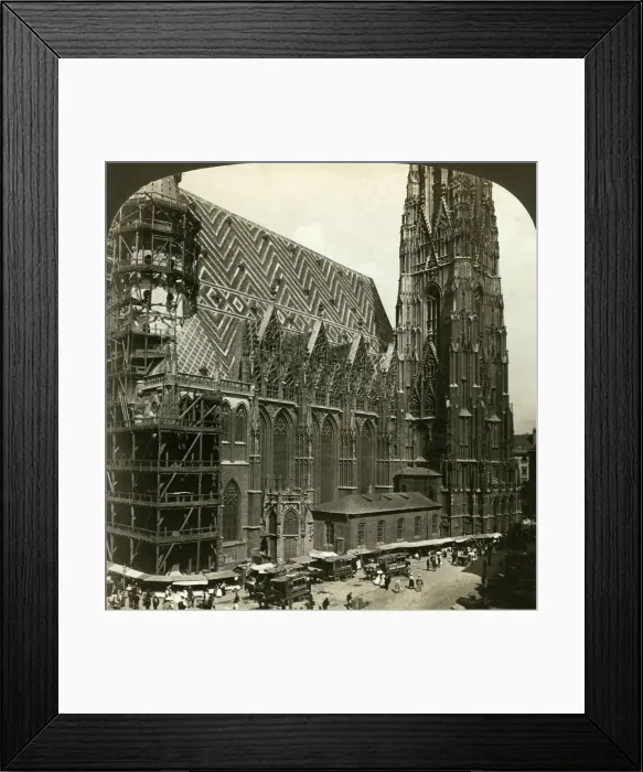 Framed Print : Cathedral of St Stephen (Stephansdom), Vienna, Austria. Artist: HC White Framed Print : Cathedral of St Stephen (Stephansdom), Vienna, Austria. Artist: HC White