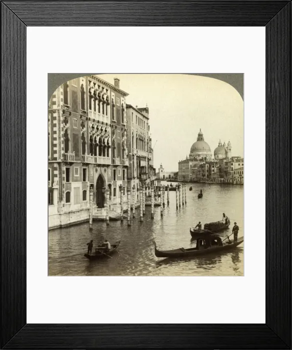 Framed Print : The Grand Canal, Venice, Italy. Artist: Underwood & Underwood Framed Print : The Grand Canal, Venice, Italy. Artist: Underwood & Underwood