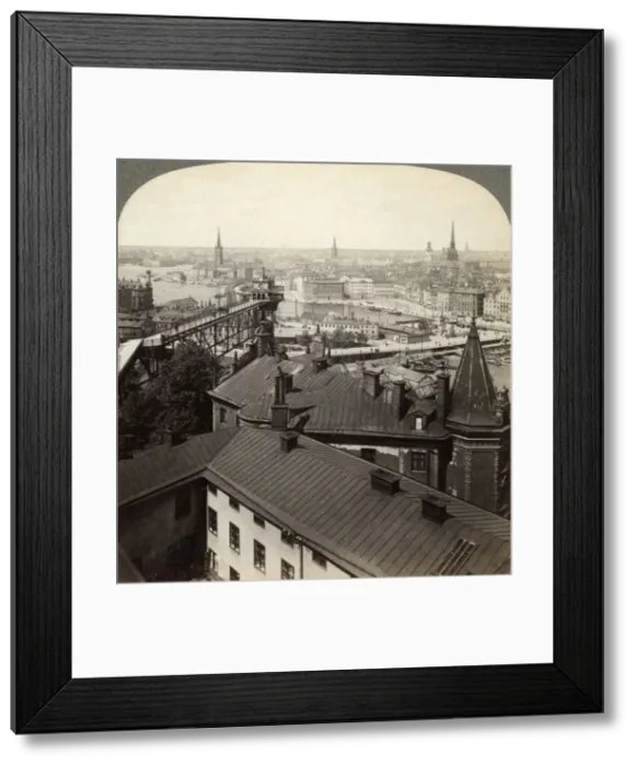 Framed Print : Cityscape, Stockholm, Sweden. Artist: Underwood & Underwood Framed Print : Cityscape, Stockholm, Sweden. Artist: Underwood & Underwood