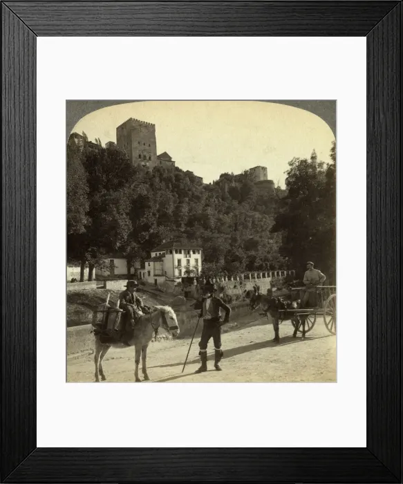 Framed Print : The Alhambra, Granada, Andalusia, Spain. Artist: Underwood & Underwood Framed Print : The Alhambra, Granada, Andalusia, Spain. Artist: Underwood & Underwood