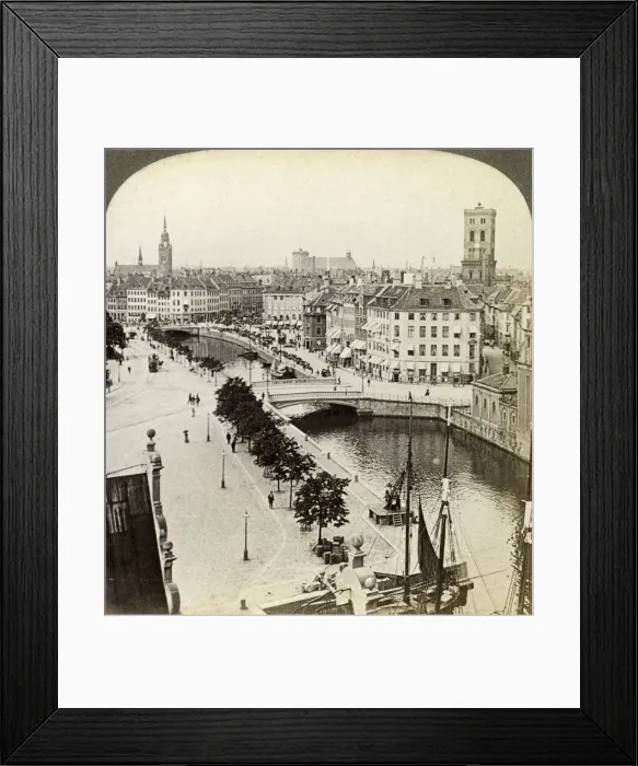 Framed Print : Copenhagen, Denmark. Artist: Underwood & Underwood Framed Print : Copenhagen, Denmark. Artist: Underwood & Underwood