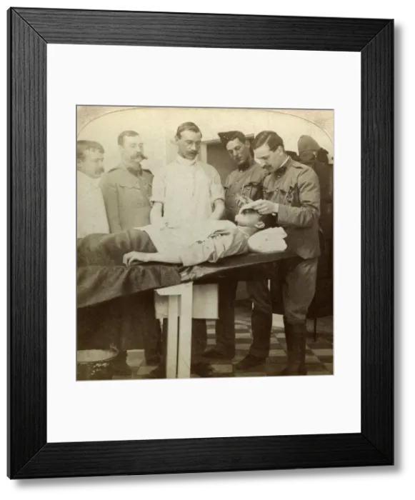 Framed Print : Soldier who fell at the front, Wynberg Hospital, Cape Town, South Africa, Boer War, 1899-1902. Artist: Underwood & Underwood Framed Print : Soldier who fell at the front, Wynberg Hospital, Cape Town, South Africa, Boer War, 1899-1902. Artist: Underwood & Underwood