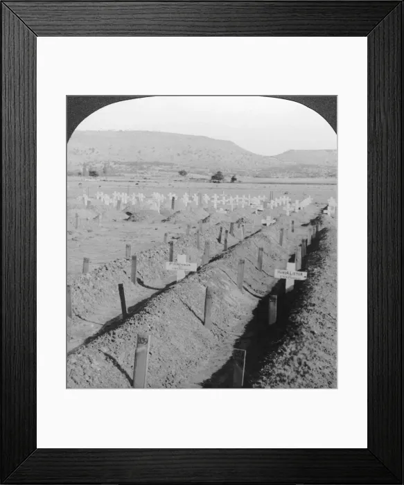 Framed Print : Intombi Cemetery, Ladysmith, Natal, South Africa. Artist: Excelsior Stereoscopic Tours Framed Print : Intombi Cemetery, Ladysmith, Natal, South Africa. Artist: Excelsior Stereoscopic Tours