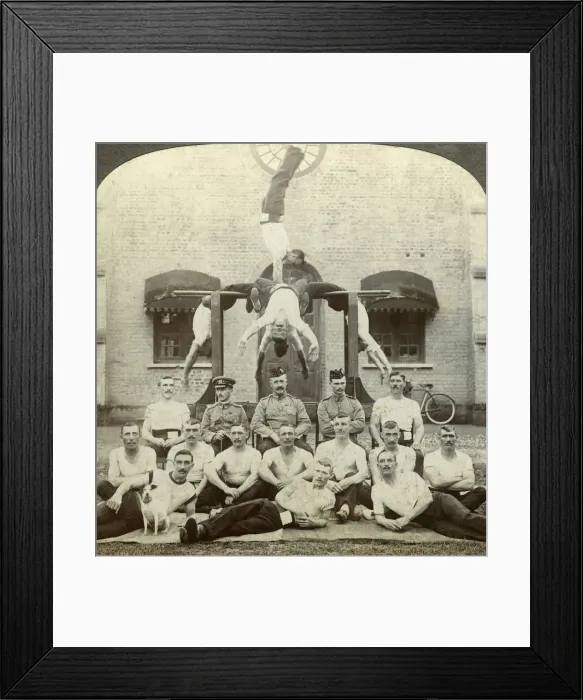 Framed Print : Guard of honour for the visit of the Prince of Wales. Artist: Underwood & Underwood Framed Print : Guard of honour for the visit of the Prince of Wales. Artist: Underwood & Underwood