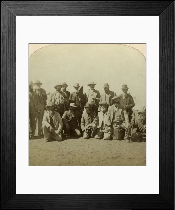 Framed Print : General Cronjes principal commanders after surrendering, South Africa, Boer War, 1900. Artist: Underwood & Underwood Framed Print : General Cronjes principal commanders after surrendering, South Africa, Boer War, 1900. Artist: Underwood & Underwood