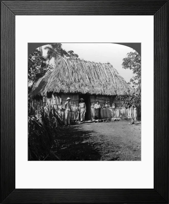 Framed Print : A home in the interior of the island of Cuba. Artist: HC White Framed Print : A home in the interior of the island of Cuba. Artist: HC White