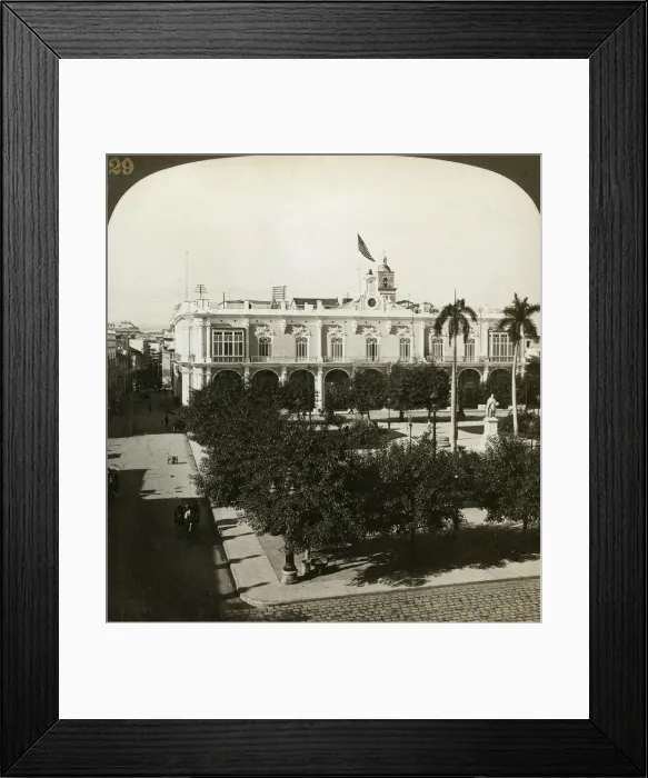 Framed Print : The Captain Generals Palace, Havana, Cuba. Artist: HC White Framed Print : The Captain Generals Palace, Havana, Cuba. Artist: HC White
