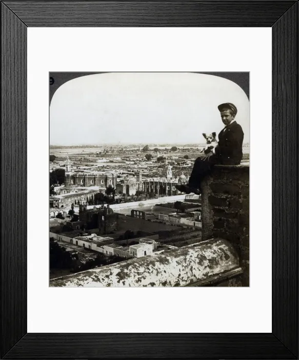 Framed Print : View of Cholula, Mexico. Artist: Underwood & Underwood Framed Print : View of Cholula, Mexico. Artist: Underwood & Underwood
