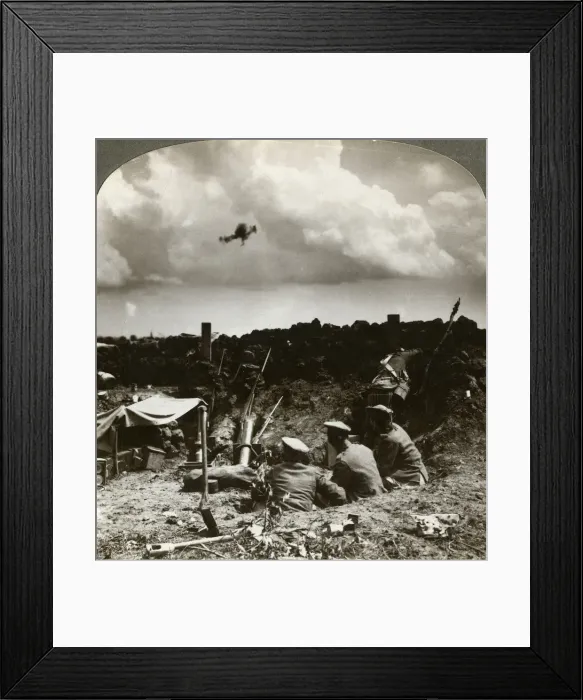 Framed Print : Mortars in the trenches, World War I, 1914-1918. Artist: Realistic Travels Publishers Framed Print : Mortars in the trenches, World War I, 1914-1918. Artist: Realistic Travels Publishers