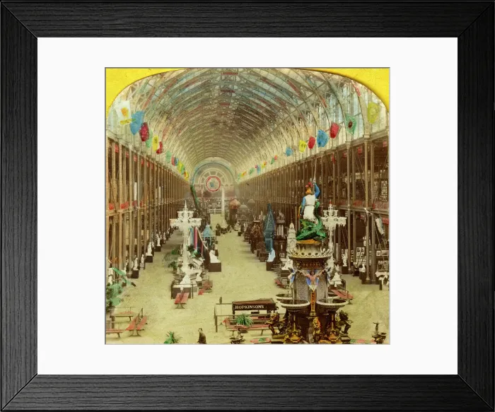 Framed Print : Interior view of the International Exhibition, London Framed Print : Interior view of the International Exhibition, London