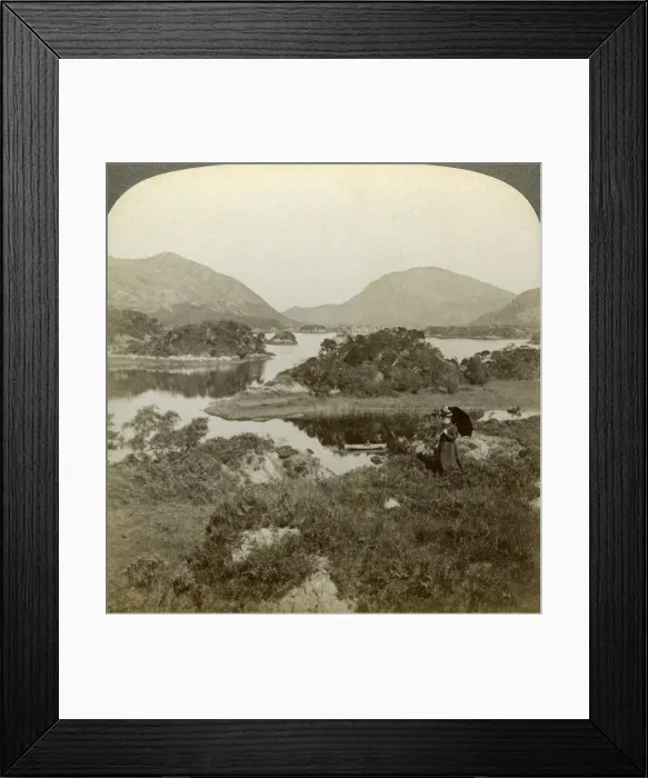Framed Print : Islands and Upper Lake, Killarney, Ireland. Artist: Underwood & Underwood Framed Print : Islands and Upper Lake, Killarney, Ireland. Artist: Underwood & Underwood