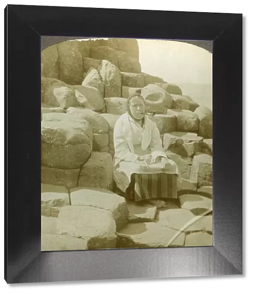 In the Wishing Chair, Giants Causeway, Antrim, Northern Ireland. Artist: Excelsior Stereoscopic Tours