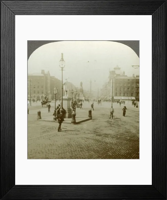 Framed Print : Sackville Street, Dublin, Ireland. Artist: Excelsior Stereoscopic Tours Framed Print : Sackville Street, Dublin, Ireland. Artist: Excelsior Stereoscopic Tours