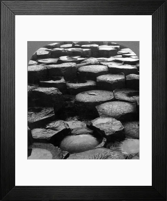 Framed Print : Giants Causeway, Antrim, Northern Ireland. Artist: Keystone View Company Framed Print : Giants Causeway, Antrim, Northern Ireland. Artist: Keystone View Company