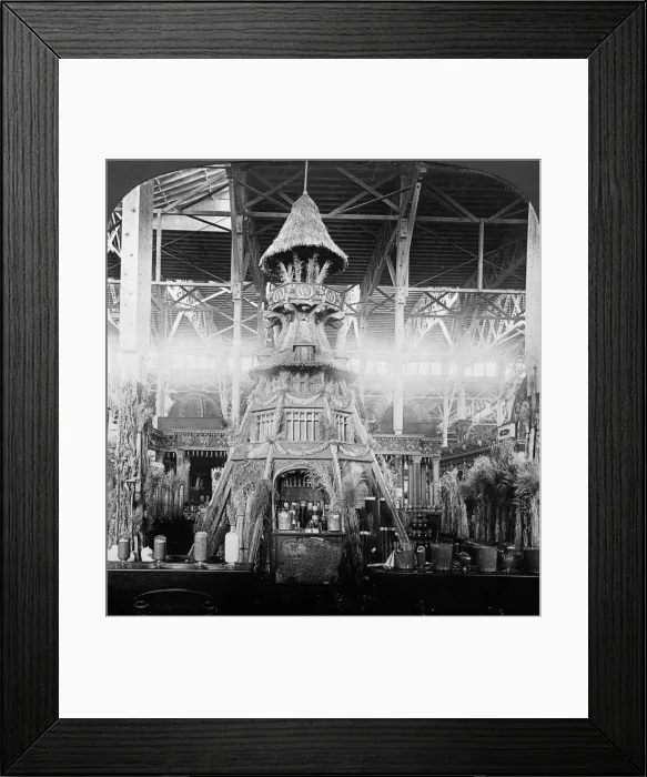 Framed Print : State of Washington grain exhibit, Agriculture Building, Louisiana, USA. Artist: HC White Framed Print : State of Washington grain exhibit, Agriculture Building, Louisiana, USA. Artist: HC White