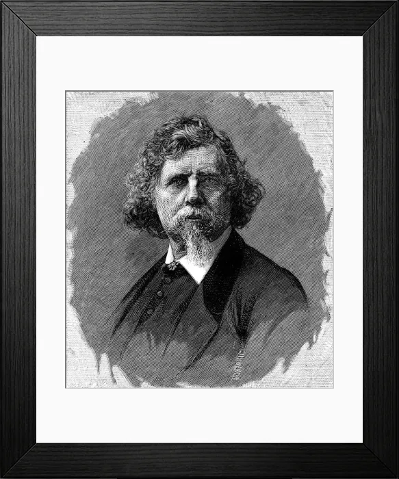 Framed Print : William Holbrook Beard, American painter, 1882. Artist: Moritz Klinkicht Framed Print : William Holbrook Beard, American painter, 1882. Artist: Moritz Klinkicht