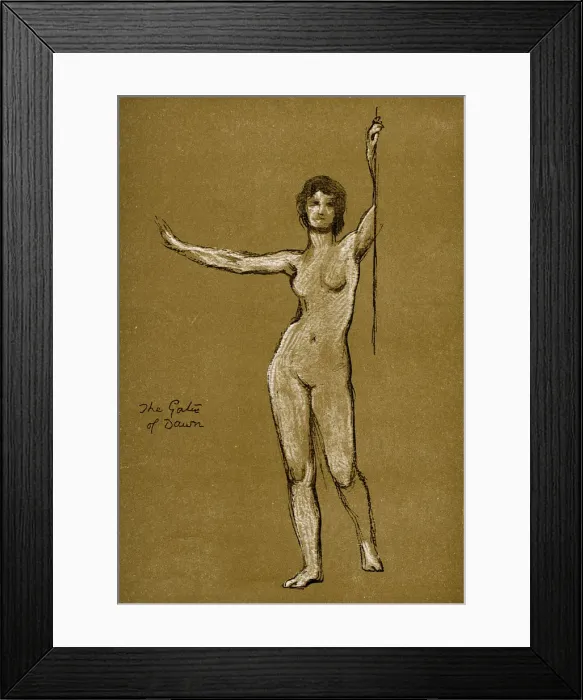 Framed Print : Study for The Gates of Dawn, 1900 Framed Print : Study for The Gates of Dawn, 1900