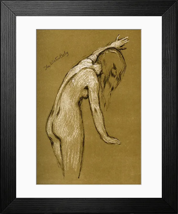Framed Print : Study for The Water Baby, 1900 Framed Print : Study for The Water Baby, 1900