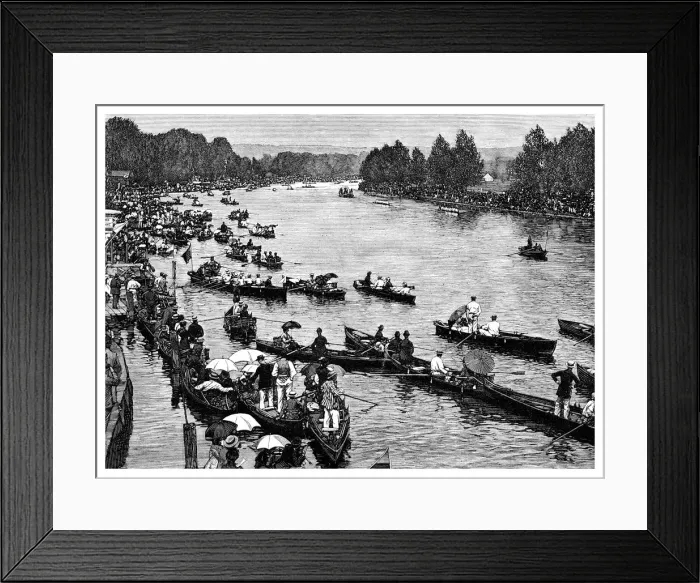 Framed Print : Henley Regatta, Oxfordshire, 1882