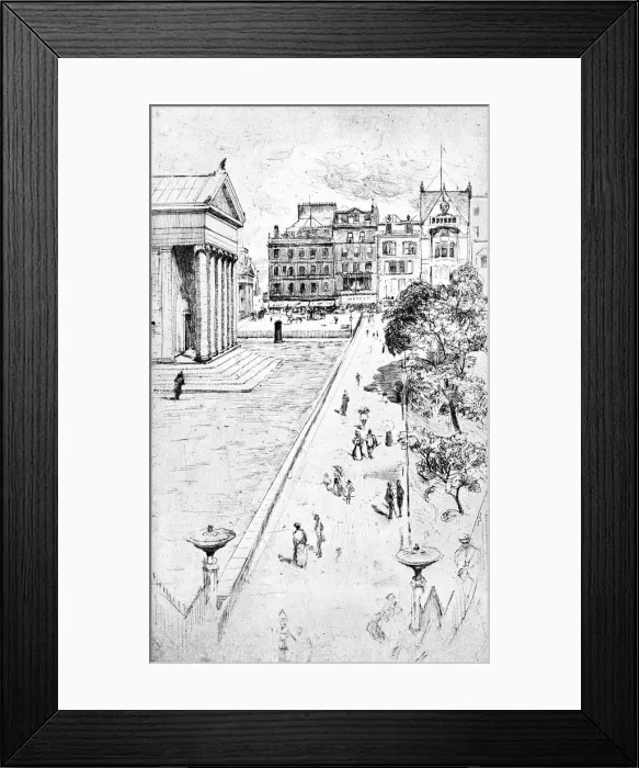 Framed Print : From the Steps of the Mound, Edinburgh, 1900 Framed Print : From the Steps of the Mound, Edinburgh, 1900