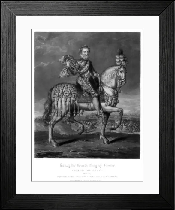 Framed Print : Henry IV, King of France, (1816). Artist: Charles Turner Framed Print : Henry IV, King of France, (1816). Artist: Charles Turner