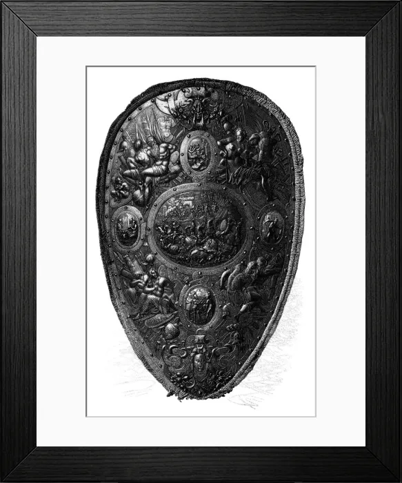 Framed Print : The Cellini Shield, 1882 Framed Print : The Cellini Shield, 1882