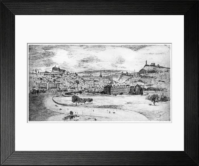 Framed Print : General View of Edinburgh, from Arthurs Seat, 1900 Framed Print : General View of Edinburgh, from Arthurs Seat, 1900