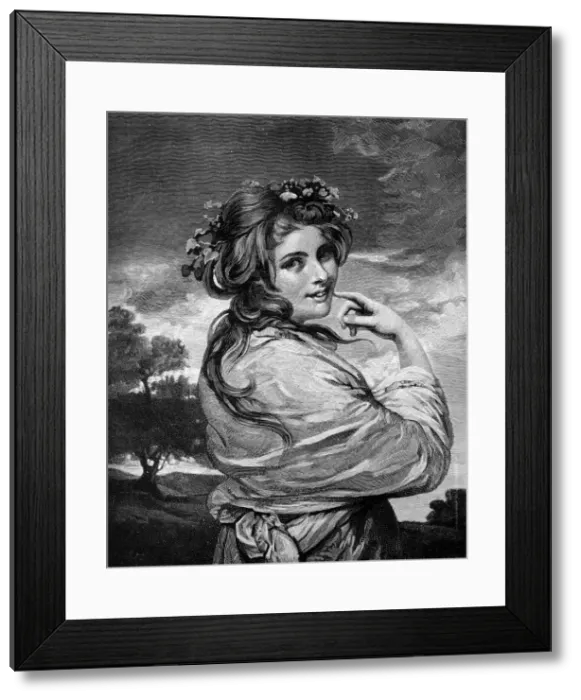 Framed Print : Lady Hamilton as Nature, c1783-1784 (1900) Framed Print : Lady Hamilton as Nature, c1783-1784 (1900)