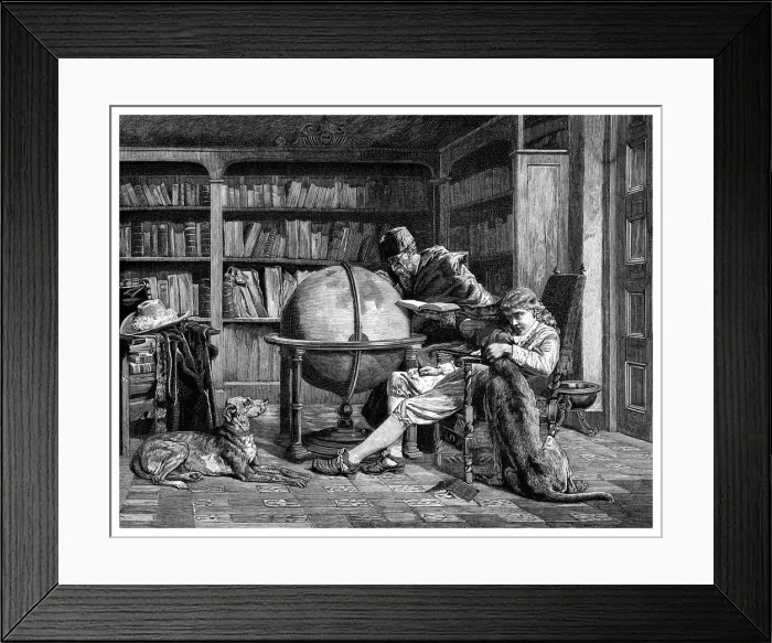 Framed Print : The Professor and His Pupil, 1882 Framed Print : The Professor and His Pupil, 1882