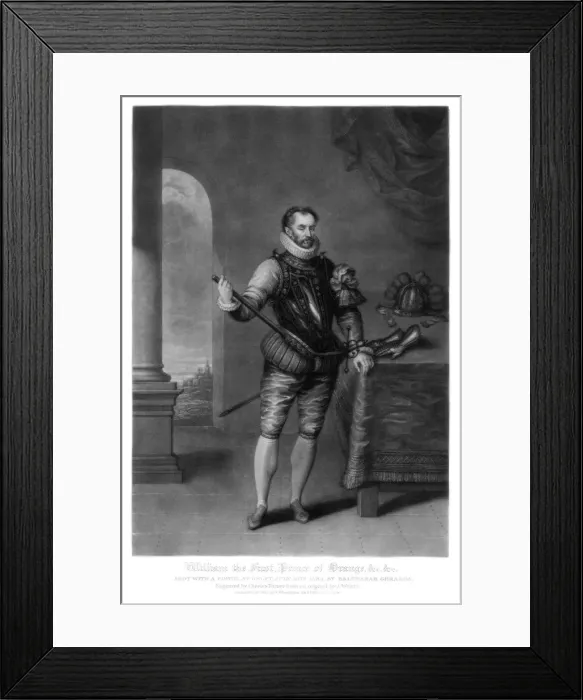 Framed Print : William I, Prince of Orange, (1816). Artist: Charles Turner Framed Print : William I, Prince of Orange, (1816). Artist: Charles Turner