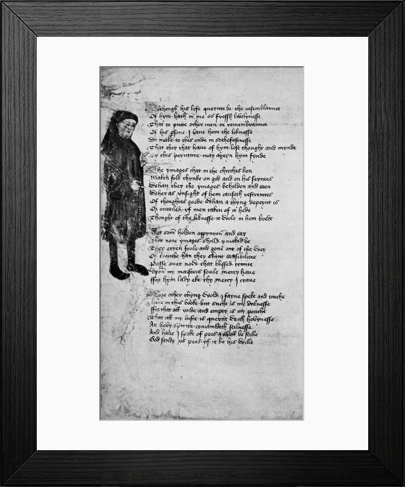 Framed Print : Chaucers Ymage, 1900 Framed Print : Chaucers Ymage, 1900