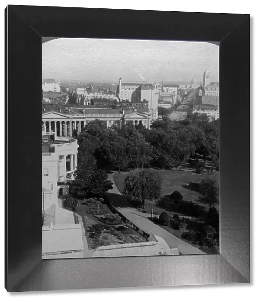 The White House and the Treasury Building, Washington DC, USA. Artist: Underwood & Underwood