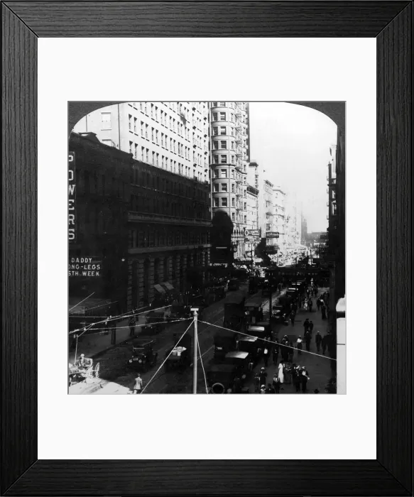 Framed Print : Skyscrapers, Randolph Street, Chicago, Illinois, USA, early 20th century. Artist: Underwood & Underwood Framed Print : Skyscrapers, Randolph Street, Chicago, Illinois, USA, early 20th century. Artist: Underwood & Underwood