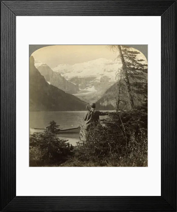 Framed Print : Mount Victoria, Rocky Mountains, Alberta, Canada. Artist: Underwood & Underwood Framed Print : Mount Victoria, Rocky Mountains, Alberta, Canada. Artist: Underwood & Underwood