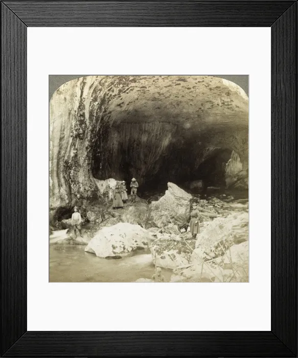 Framed Print : Natural bridge, Warm Spring Creek, Wyoming, USA. Artist: Underwood & Underwood Framed Print : Natural bridge, Warm Spring Creek, Wyoming, USA. Artist: Underwood & Underwood