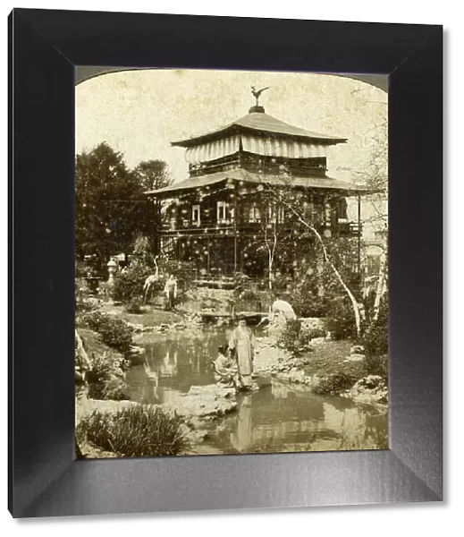 Japanese garden at the Worlds Fair, St Louis, Missouri, USA, 1904. Artist: Underwood & Underwood