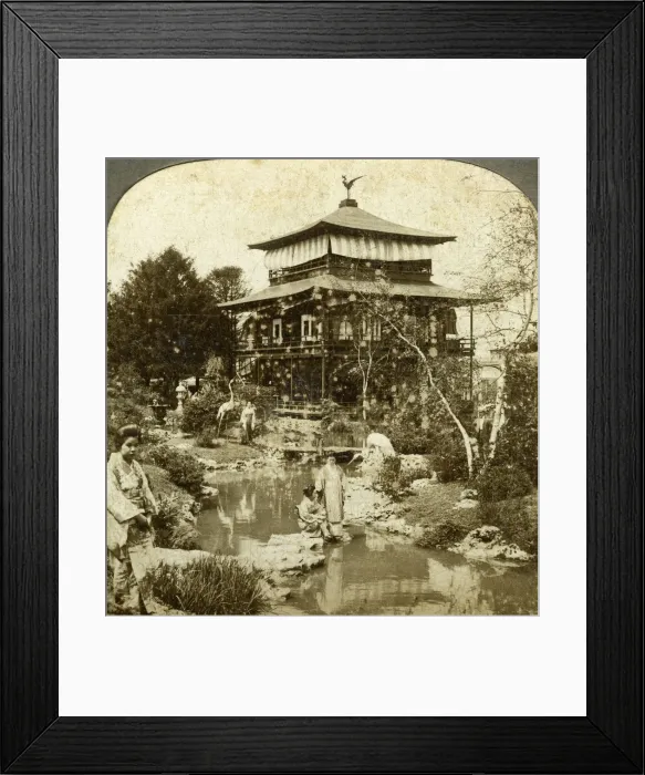 Framed Print : Japanese garden at the Worlds Fair, St Louis, Missouri, USA, 1904. Artist: Underwood & Underwood Framed Print : Japanese garden at the Worlds Fair, St Louis, Missouri, USA, 1904. Artist: Underwood & Underwood