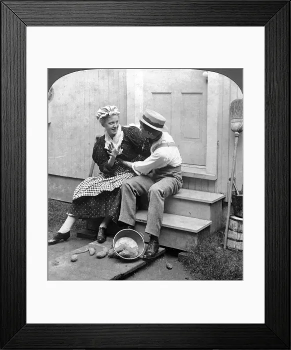 Framed Print : Country Love. Artist: American Stereoscopic Company Framed Print : Country Love. Artist: American Stereoscopic Company