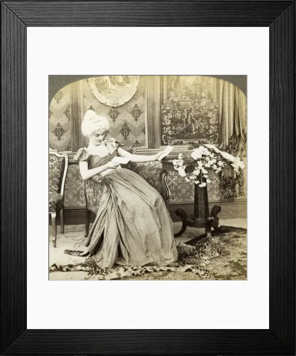Framed Print : The Colonial Maidens Dilemma, Two Proposals, Which Will be Accepted. Artist: Underwood & Underwood Framed Print : The Colonial Maidens Dilemma, Two Proposals, Which Will be Accepted. Artist: Underwood & Underwood