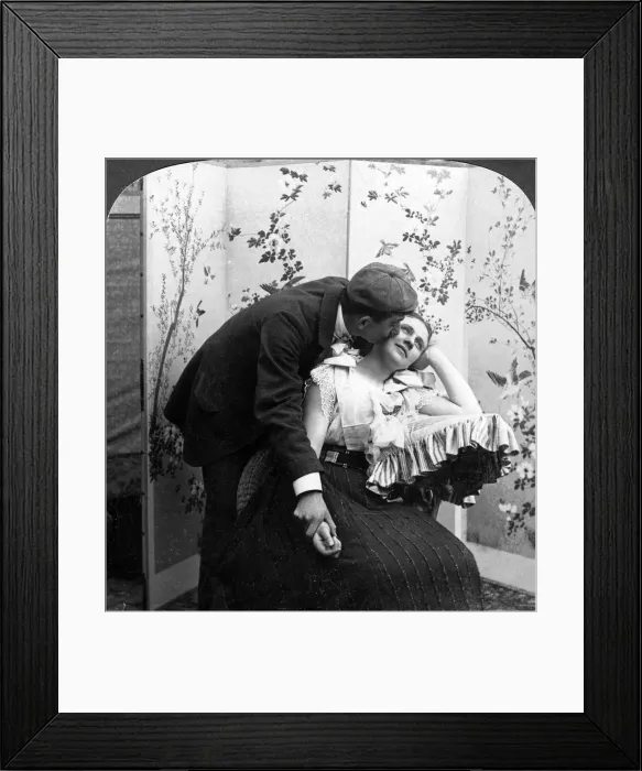 Framed Print : Loves Token. Artist: American Stereoscopic Company Framed Print : Loves Token. Artist: American Stereoscopic Company