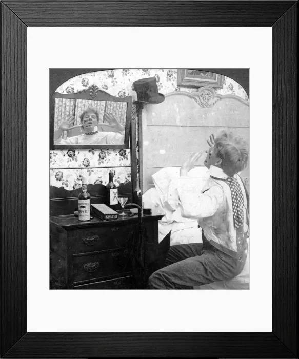 Framed Print : Gee Whiz. Artist: American Stereoscopic Company Framed Print : Gee Whiz. Artist: American Stereoscopic Company