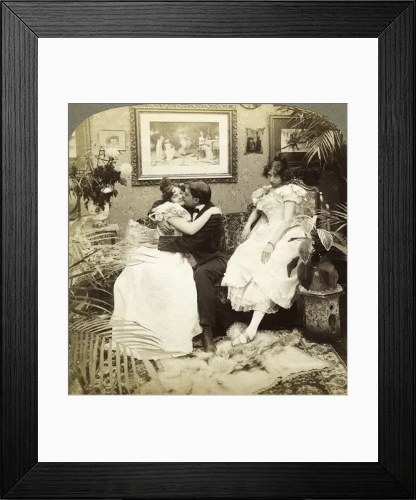 Framed Print : Partiality. Artist: Underwood & Underwood Framed Print : Partiality. Artist: Underwood & Underwood