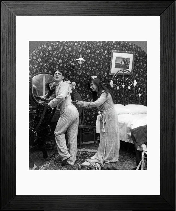 Framed Print : Murderation! Molly, Be Easy. Artist: American Stereoscopic Company Framed Print : Murderation! Molly, Be Easy. Artist: American Stereoscopic Company