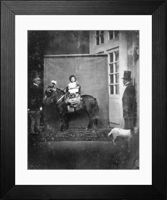Framed Print : Louis Napoleon, Prince Imperial, on a pony, c1860-1863 Framed Print : Louis Napoleon, Prince Imperial, on a pony, c1860-1863