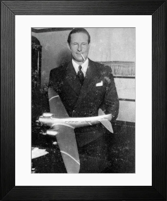Framed Print : Jean Mermoz, French pilot, 1935 Framed Print : Jean Mermoz, French pilot, 1935