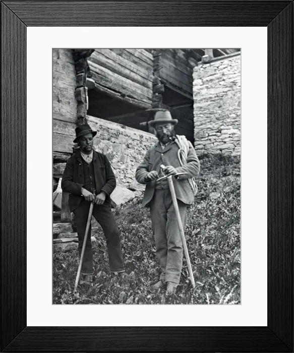 Framed Print : Mountaineers, late 19th or early 20th century Framed Print : Mountaineers, late 19th or early 20th century