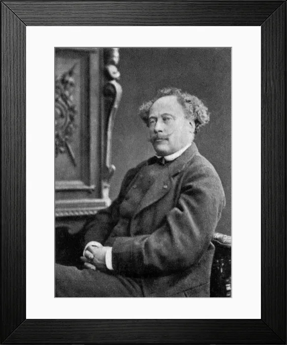 Framed Print : Alexandre Dumas the Younger, French playwright and novelist, 1884 Framed Print : Alexandre Dumas the Younger, French playwright and novelist, 1884