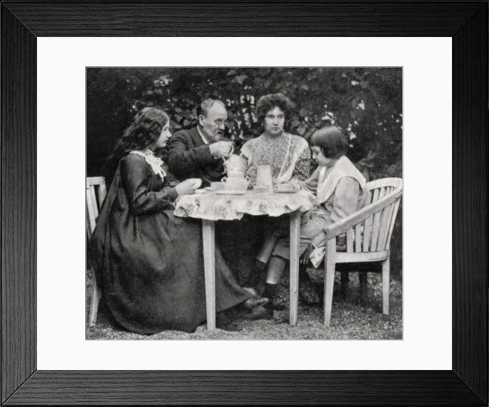 Framed Print : Emile Zola, French novelist, with his family, 1899 Framed Print : Emile Zola, French novelist, with his family, 1899